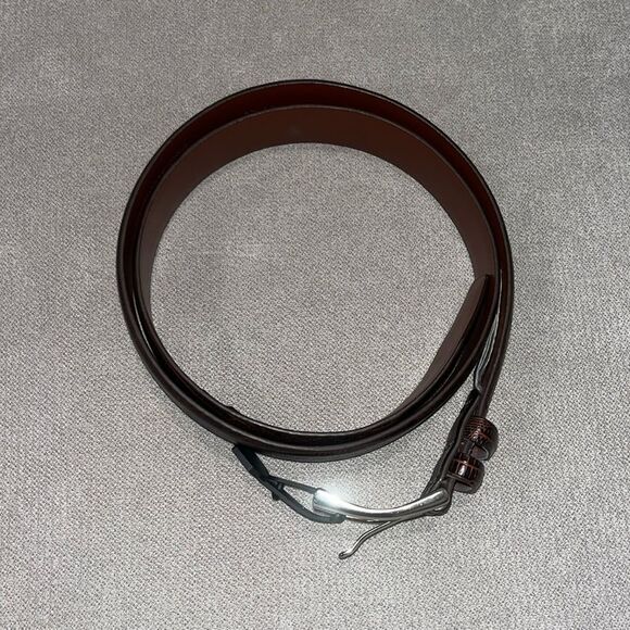 Nwt Daniel Cremieux signature collection brown embossed leather belt. - Picture 1 of 8